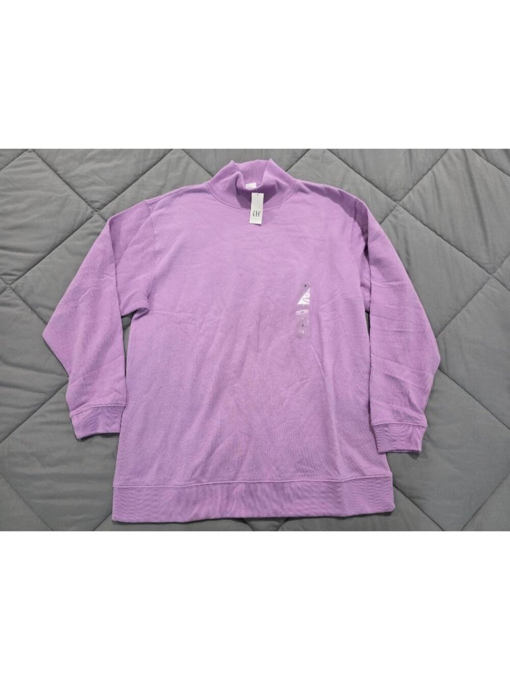NWT Gap Women's size Small Lilac Sweatshirt Turtleneck Pullover